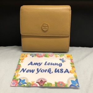 CHANEL Beige Caviar Wallet (AUTHENTIC)